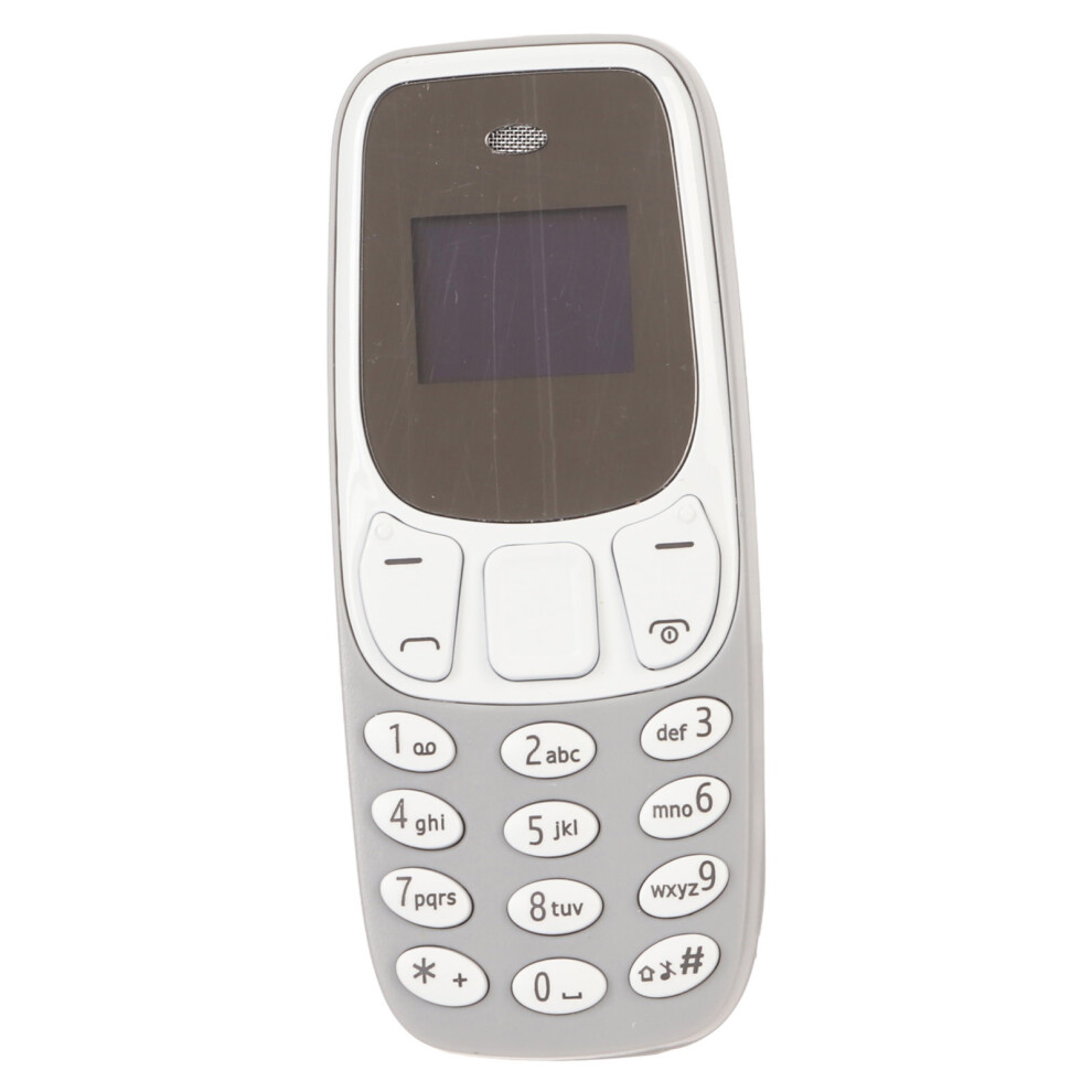 Mini Bluetooth Dual Sim Phone 380Mah 6.9X2.8x1.3cm Grey 5081378481122