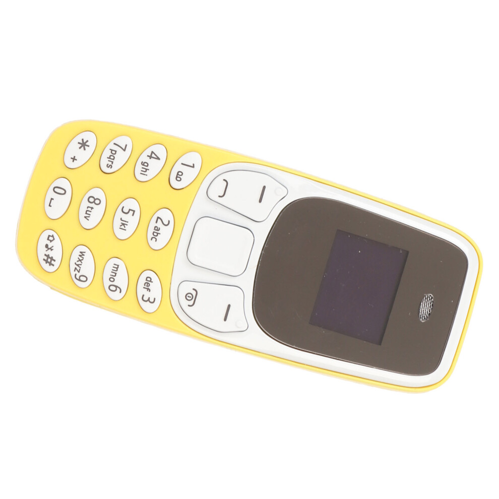 Mini Bluetooth Phone Dual Sim, 0.66" Oled, 20H Standby, Yellow 5071378480942