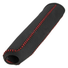 Car Handbrake Cover, AntiSlip Handbrake Grip Sleeve, Universal Fit, Red, Black/Red