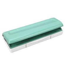 Poinçonneuse à 6 trous, espacement réglable pour A4, A5, B5, A6, A7, vert