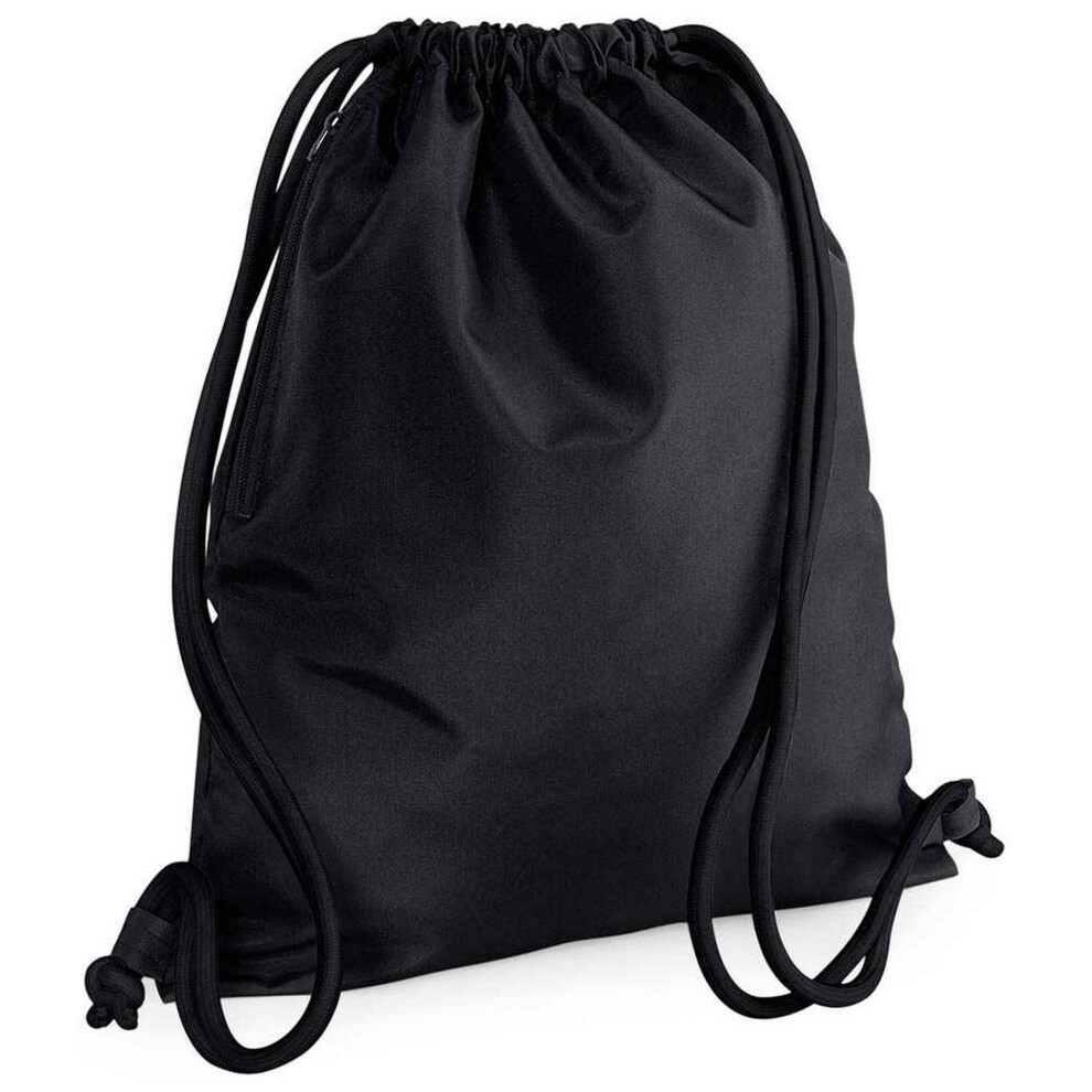 New Bagbase Unisex (One Size, ) Icon Drawstring Bag Black