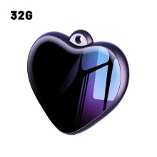 (onesize, 32GB) For Voice Recorder AI Noise Reduction Heart-Shaped Recorder with Voice to Text MP3 Music Playback 2100 Min Long Recording Time