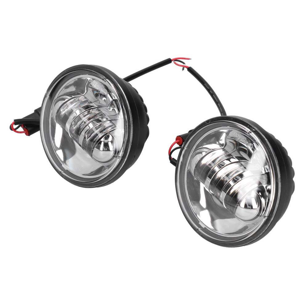 2Pcs 4.5In Motorcycle Led Foglight Ip67 6500K Spot Lamp White 6901378483119
