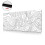 (1pcs, white) Premium Mouse Pad Thick Soft Natural Rubber Non-Slip Base Precise Edge Locking for Comfortable Gaming Work 1
