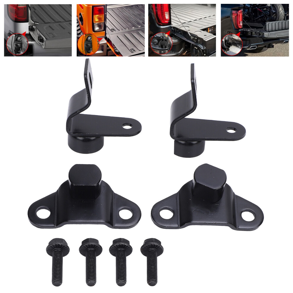 8 Pcs Metal Tailgate Hinge Kit For H1 H2 H3 1999-2007 Pickup Truck 7681378483676