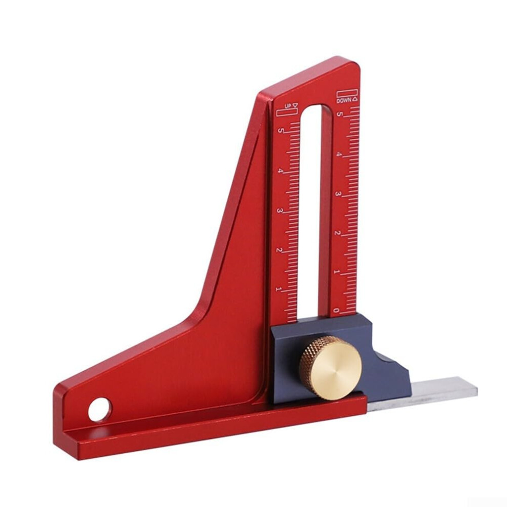Woodworking Depth Gauge For Table Saws, Adjustable Depth Ruler With Imperial Scales, Accurate Measurement 9187378781364