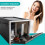 (one-size, black+red) BPA-Free Lockable Storage Box 3-Digit Combination Large Capacity Ventilated For Refrigerator 2