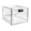 (1 pair, Transparent) BPA-Free Lockable Storage Box 3-Digit Combination Large Capacity Ventilated For Refrigerator 1