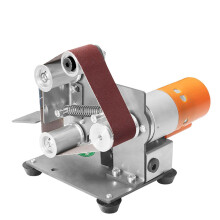 Mini Electric Belt Sander 7Speed Adjustable, DIY PolishingSharpening With AntiSkid Pad Woodworking/Metal
