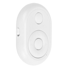 Camera Remote Control White Wireless Selfie Shutter, Easy Pairing, iOS Android MultiApp Compatible For Cellphone Users