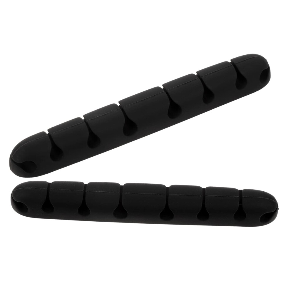 2Pcs Adhesive Cable Organizer With Slots For Desk And Under Desk Cord Management Holder For Home And Office 9187378781814