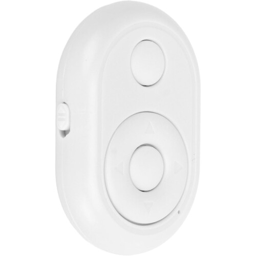 Camera Remote Control White Wireless Selfie Shutter, Easy Pairing, iOS Android MultiApp Compatible For Cellphone Users 1
