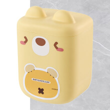 Kitchen Sink Strainer Box Mesh With 200 Strainer Bags Wall Mount Adhesive Container Yellow Garbage Disposal Accessory
