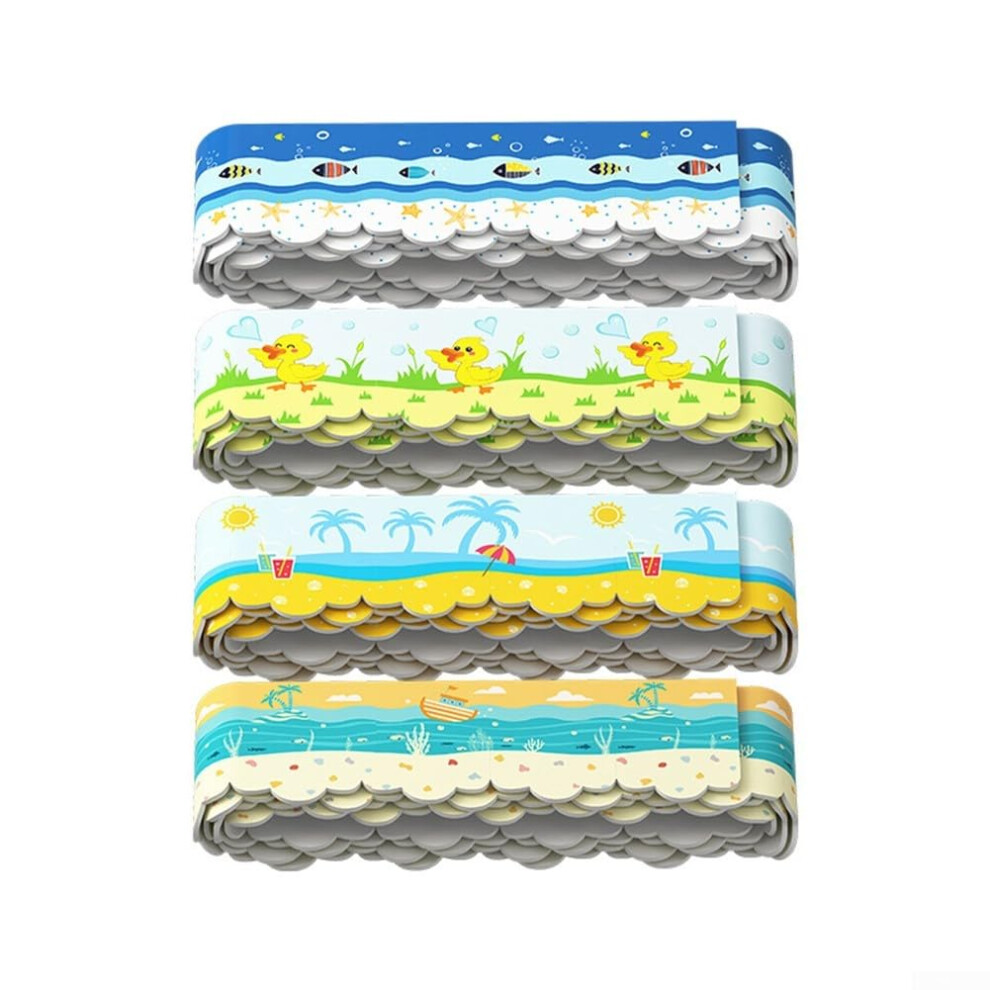 Pvc Toilet Edge Waterproof Sticker Model 4, Stain Prevention, Pvc Material, Compatible With Toilet Rims 9187378781913