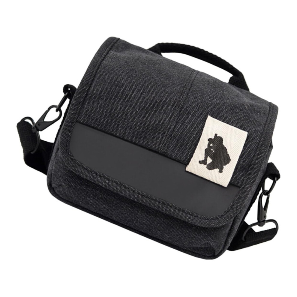 Shockproof Camera Bag Shoulder Strap For Mirrorless Cameras Canvas Storage Pouch Travel Outdoor Use Black 9094768747773