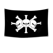 5722-1860 x 90 cmOne Piece Pirate Skull Flag Home Bedroom Wall Decor Banner Painting Luffy Straw Hat Pirates Flag Toy Stapestries Wall Stickers