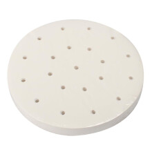 Bamboo Steamer Liner 100 Pcs 10.23Inch Round Perforated Parchment Paper White NonStick Fits Bamboo Steamers Air Fryer
