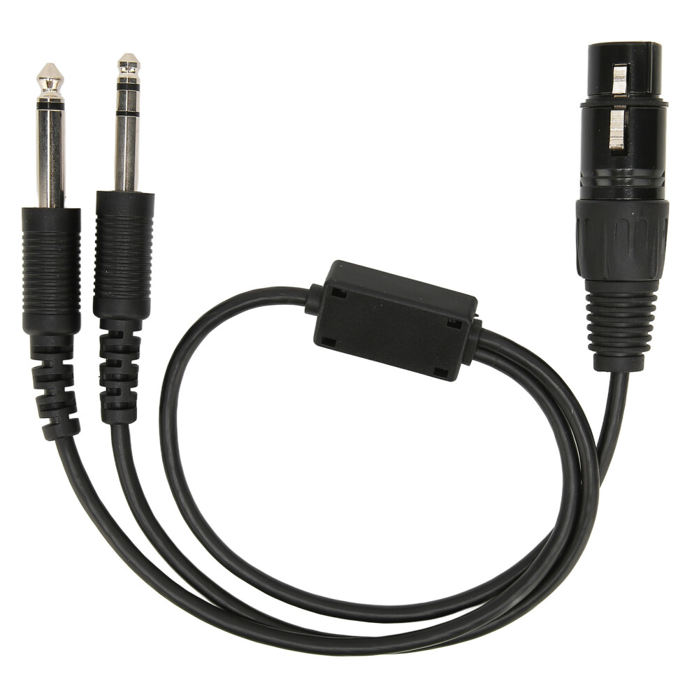 General Aviation Twin Plug Adapter, Twin Connectors To Airbus Xlr 5 Pin Male Adapter, High Quality Conversion Ensures Smooth Communication Across 9138057526684