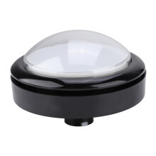 Bouton d'arcade 3D pour cassette, bouton buzzer pour console de jeux vidéo d'arcade, haute résistance à l'usure, blanc, 100 mm