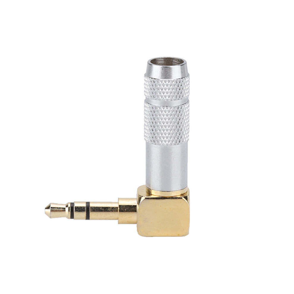 Stereo 3-Pole Male Plug For High-Fidelity Audio, Anti-Shock Fine Workmanship Ideal For Audio Transmission, Suitable For Diy Enthusiasts, Copper 9169997817754