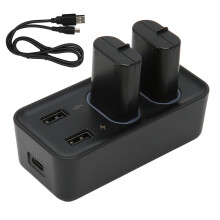 Power Hub til dine spilbehov, genopladeligt batterisæt sikrer problemfri spil med celler med høj kapacitet, dobbelt opladningsstation tilbyder