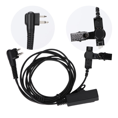 Ακουστικά Covert Acoustic Tube για ευρεία συμβατότητα, μαλακά ακουστικά σιλικόνης με 1
