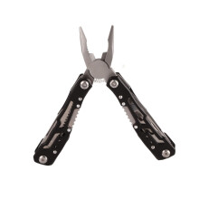 Multi Function Folding Tool Pliers Stainless Steel Pocket Tool Safety Lock Bottle Opener Outdoor Black