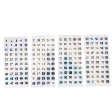 Waterproof Number Stickers For Inventory, Quality Material With Clear Typeface, Lightweight, Scratch-Resistant, And Easy To Use For Halloween Parties