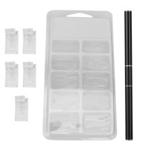 Perfecțiune Nail Art: Set de 100 de bucăți de unghii extinse, instrumente practice pentru arta unghiilor false, utilizare ușoară și manoperă
