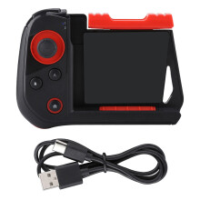 Rialaitheoir Cluiche Gan Sreang Bluetooth Aonláimhe le haghaidh Android IOS PC, Ábhar Bog Solúbtha a Threisiú le Sealbhóir Intarraingthe agus