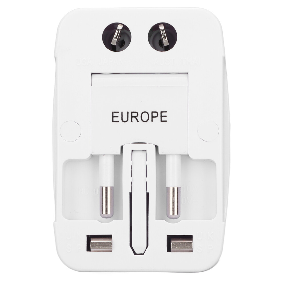 International Power Charger, Worldwide Travel Adapter With Simultaneous Device Charging, Universal Ac Socket For 150+ Countries, Safe And Compact 9176269315535