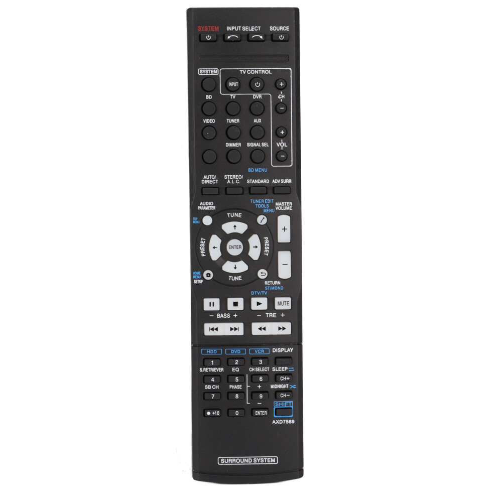 Durable Abs Material Remote Control Replacement For Av Receiver Ir Remote Control High Quality Alternative No Programming Needed Easy To Operate Long 9012494000740