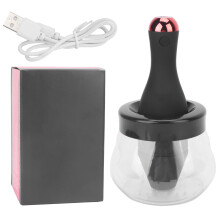 Deep and Efficient Clean Makeup Brush Cleaner, Suitable for 5 to 17mm Brushes, Automatic Cleaning Process for Quick Drying, Waterproof and Portable