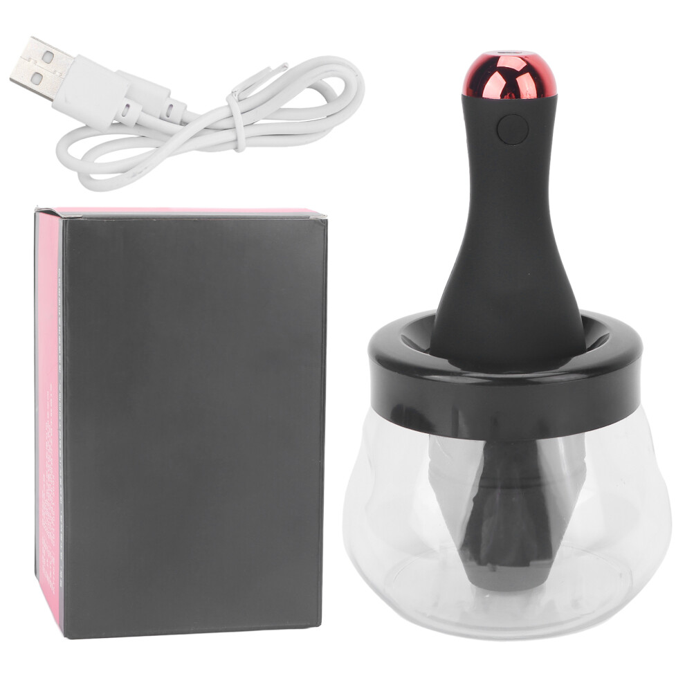 Deep and Efficient Clean Makeup Brush Cleaner, Suitable for 5 to 17mm Brushes, Automatic Cleaning Process for Quick Drying, Waterproof and Portable