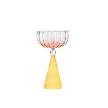 Creative Gradient Glass Champagne Cup Irregular Cocktail Wine Glass For Home Party Style C Milk Juice Cup