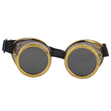 Modische, wind- und wasserdichte Steampunk-Brille mit abnehmbaren Gläsern, verstellbarer Passform und Cyberpunk-Stil für Cosplay, Outdoor-Sport und