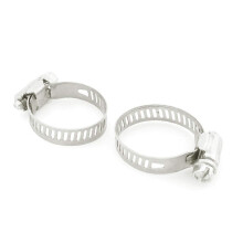 Hose Clamp Set 1829mm Adjustable Stainless Steel Clips for Secure Pipe Fastening Silver Tone