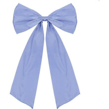 (1pcs, Blue) Satin Bow Party Decorations Kit for Birthdays Weddings Baby Showers Reusable Fade Resistant with Banners Balloons Table Runners