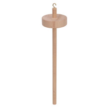Wooden Drop Spindle  Whorl Hand Carved Beechwood Yarn Spinning Tool for Knitting and Crochet
