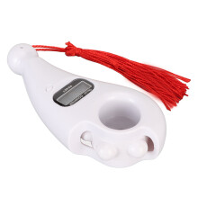 Contatore digitale portatile di perle bianche con schermo LCD, strumento per meditazione a basso rumore