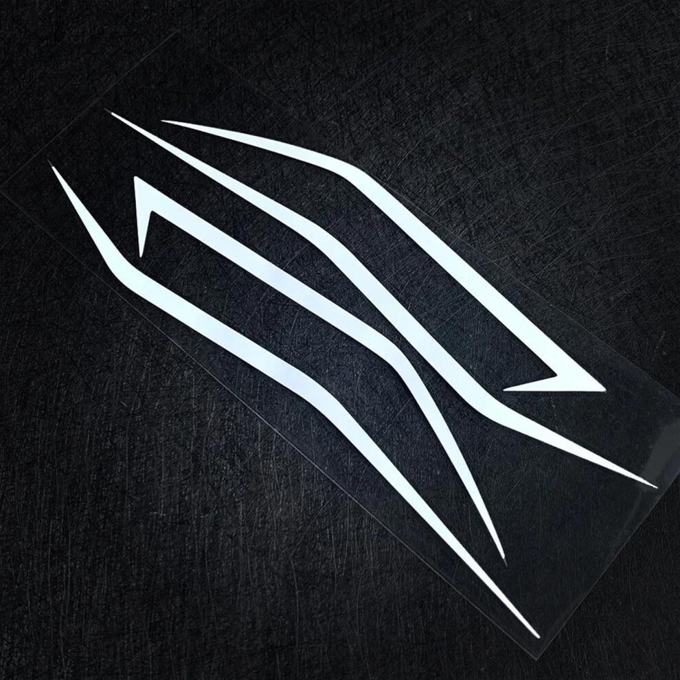 Motorcycle Fairing Winglets With Reflective Safety Design For Kawasaki Ninja 400 H2 H2sx Silver 9187378782491