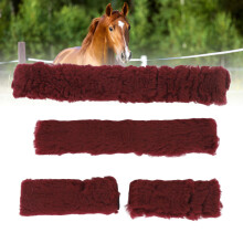 Horse Halter Cover Set Long Plush Breathable Soft Protective for Training