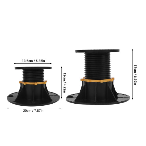 2PCS Adjustable Bed Frame Support Legs 120-170mm Heavy Duty PP 1