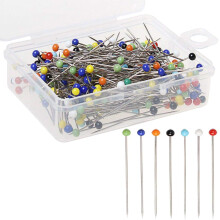 Pearl Head Sewing Needle Set 500 Pcs With Box Wedding Accessories Tool Plastic Round Color Tailor Needle
