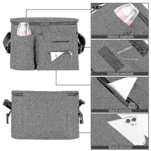 (Blue) Str Izer Lar , Str Izer Insulated H Inside, Shoulder Bag Strolller Stora Bag With 2