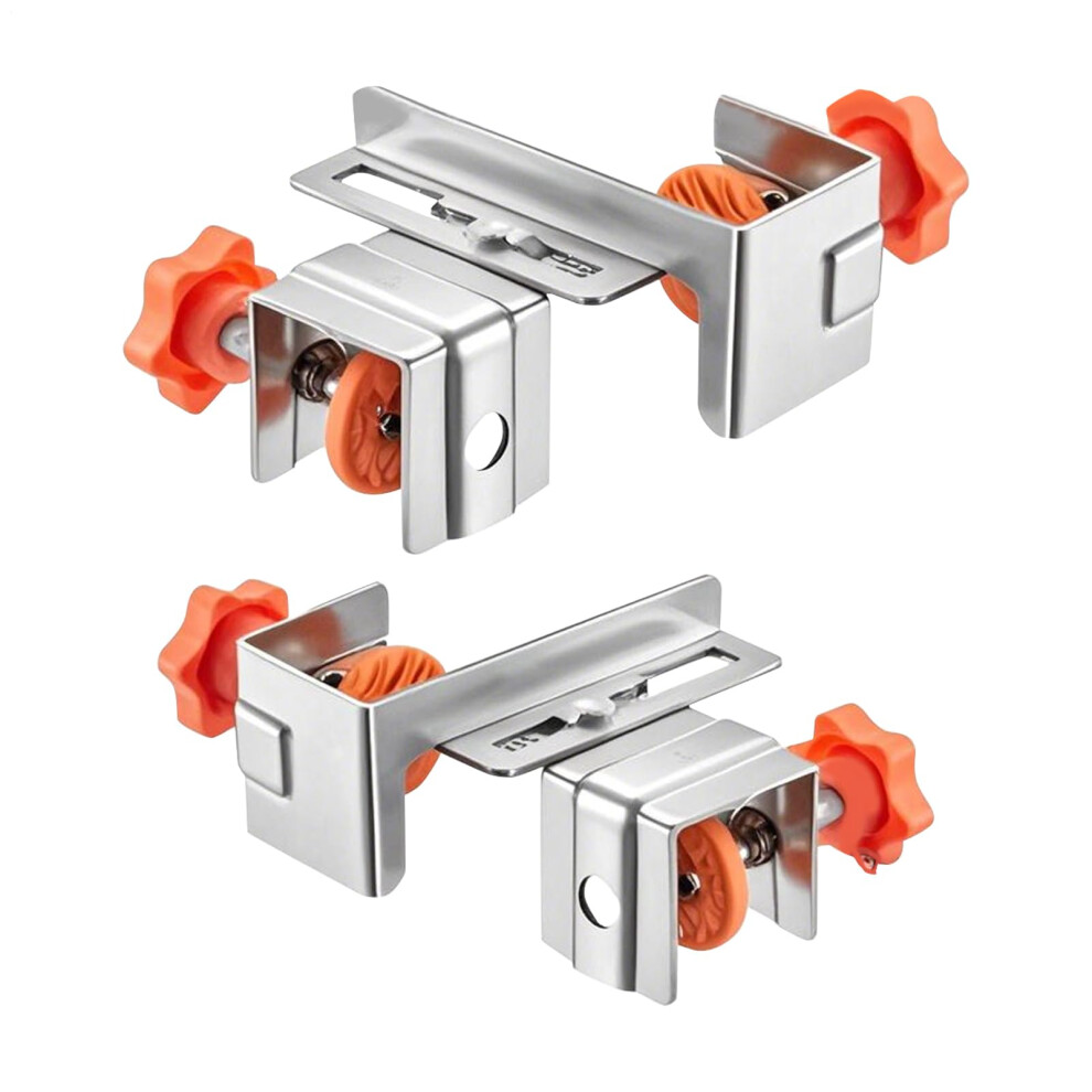 Drawer Front Installation Clamps Adjustable Stainless Steel Mounting Jig For Kitchen Cabinets 2X Fixing Clamps 9094768748909