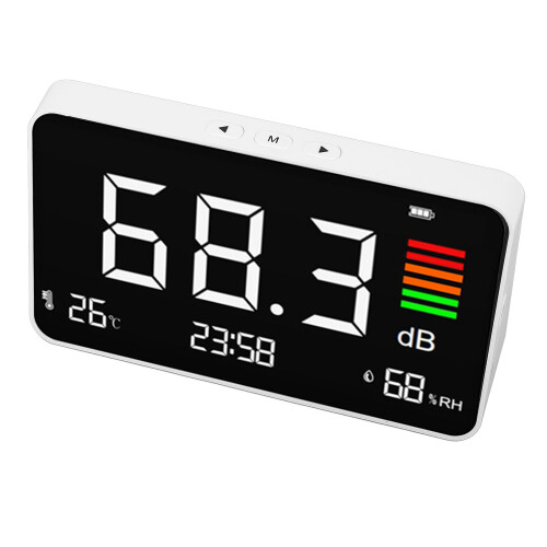 Digital Decibel Meter DM219N 30-130dBA with LCD and Temp Detection