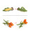 Set di verdure simulate da 7 pezzi: carote mini e spinaci 13