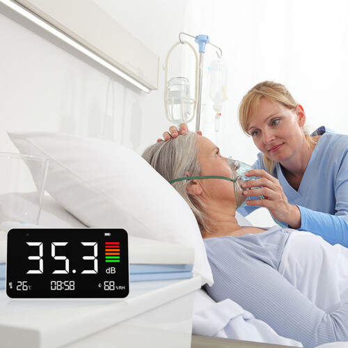 Digital Decibel Meter DM219N 30-130dBA with LCD and Temp Detection 2