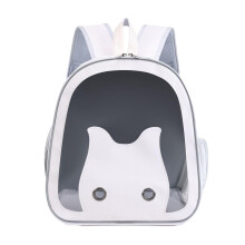 Dog Backpack Breathable Pet Carrying Bag With Transparent Window For Travel, Walking, And Hiking